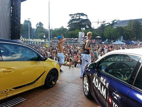 Opel ADAM Familie an der Street Parade 2015